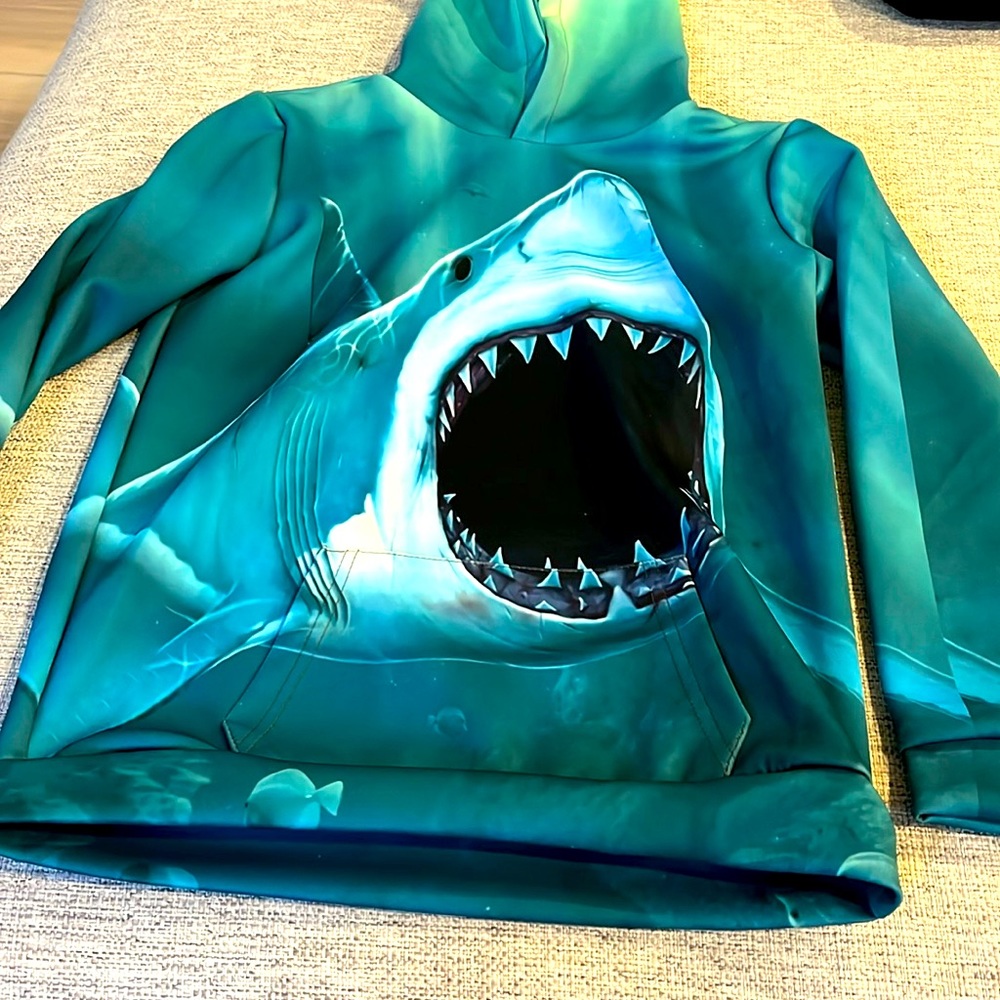 NWOT Shark hoodie - Picture 1 of 2